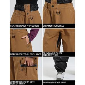 Pantalones de Esquí para Hombre, Nuevos, de Invierno, Estilo Americano, Holgados, Impermeables, Cortavientos, de Pierna Ancha, para Snowboard y Deportes al Aire Libre - Product Image 4