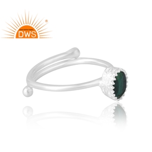 Hot Selling 925 Sterling Silver Natural <b>Malachite</b> Gemstone Ring Custom Jewelry For Women Gift For Her - Product Image 4