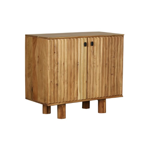 ตู้ไม้อะคาเซียแข็ง2ประตูแกะสลักด้วยมือแบบดั้งเดิมจากงาน CNC ทำให้เสร็จตามธรรมชาติประหยัดพื้นที่บ้านห้องนั่งเล่นโรงพยาบาล - Product Image 1