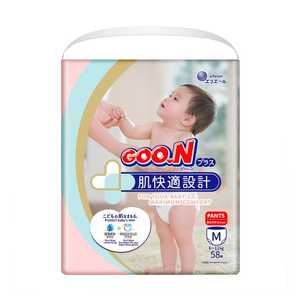 Nuevo Goo.N Plus Baby Tape Pañales Baby Tape Tamaño M 58 Pcs 4 Packs Hecho en Japón para Piel Sensible Pañales Goon Wholesale - Product Image 1