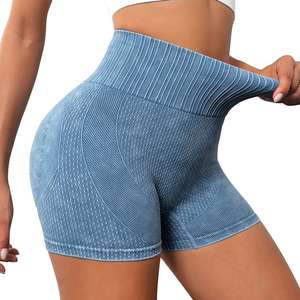 Pantalones cortos de motorista de cintura alta para mujer, ajustados y transpirables de color sólido para entrenamiento y ropa informal, gran oferta - Product Image 4