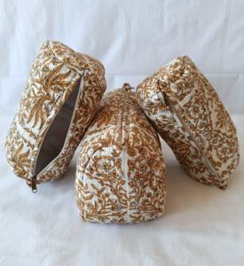 Sac fourre-tout en coton bohème de qualité, pochette matelassée pour la plage, pour femmes, petite à moyenne capacité, fermeture éclair, motif de fil, style tendance - Product Image 3