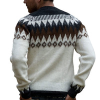 Wettbewerbsfähige Preise Bestseller Anpassbare Hochwertige Herren-Winterstrickjacke mit Langen Ärmeln 100% Baumwollstoff Weich