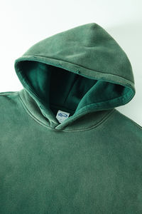 Chándal de gran tamaño Vintage personalizado de alta calidad Unisex, sudaderas con capucha de algodón 100%, técnicas bordadas para hombres, estilo informal de invierno - Product Image 2