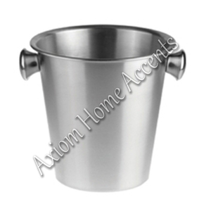 SEAU À GLACE EN ACIER INOXYDABLE POLI FAIT À LA MAIN AVEC MUR MARTELÉ À L'INTÉRIEUR ET À L'EXTÉRIEUR POUR BAR ET À LA MAISON PAR AXIOM HOME ACCENTS - Product Image 4