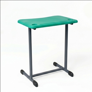 Bureau d'école commercial moderne ARSU avec chaise colorée et plateau en bois blanc, design durable, garantie de 2 ans pour une utilisation en classe - Product Image 5