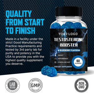 Mezcla de hierbas Suplemento para la salud de los hombres Gomitas de refuerzo de la libido con raíz de Maca Tribulus Terrestris para soporte de vitalidad y resistencia - Product Image 3