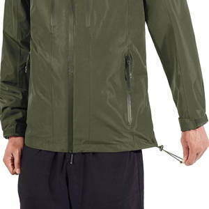 Veste coupe-vent légère et imperméable personnalisée, veste de randonnée élégante pour hommes avec tissu respirant et à séchage rapide - Product Image 3