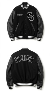 Personalizable de los hombres de invierno Letterman Bomber estilo Varsity chaqueta tela de lona con logotipo de la fábrica bordado en el frente - Product Image 4