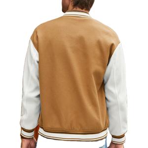 แจ็กเก็ตขนสัตว์มหาวิทยาลัยของผู้ชายเสื้อแจ็คเก็ตผ้าวูลดีไซน์ใหม่ล่าสุดผ้าถักแบบกำหนดเองขายส่งเสื้อ2025 - Product Image 2