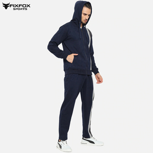 Ensembles de survêtements respirants pour hommes, coupe régulière, pantalon de jogging de gymnastique lourd imprimé de logo personnalisé, survêtements de fitness d'hiver - Product Image 3
