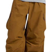 Pantalon de ski personnalisé ample Hip Hop pantalon cargo baggy streetwear d'hiver pour hommes respirant multi-poches vêtements d'extérieur