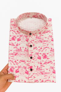 Venta caliente de los hombres tradicionales de algodón étnico indio impreso Kurta Churidar para festivales celebraciones fiesta desgaste sin arrugas - Product Image 2