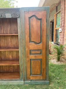 Almirah ไม้แข็ง3ส่วนสไตล์อินเดียคลาสสิกหรูหราออกแบบทันสมัยสำหรับรับประทานอาหารโรงแรมห้องนั่งเล่นห้องนอนวิลล่าสไตล์โบราณ - Product Image 4