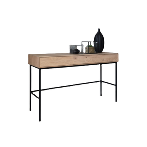 Nuevo producto, mesa de oficina de madera de diseño moderno de alta calidad, mesa de oficina Modular con consola de 2 cajones para sala de estar - Product Image 1