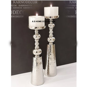 New Arrival Excellent Quality Metal Shiny Polished <b>Flower</b> Design <b>Candle</b> Holder Good Selling <b>Candle</b> Jar for Event Decorative - Product Image 3