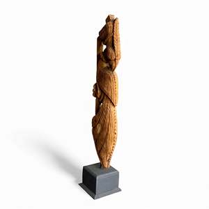 Support en bois antique pour connecteurs et supports d'étagères - Product Image 3