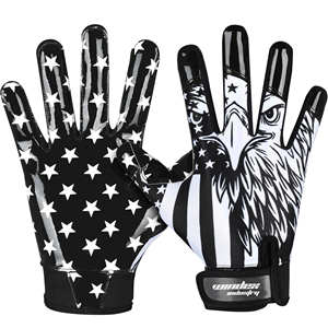 Guantes de receptor de fútbol americano de gran oferta, guantes de fútbol de receptor hechos a medida, precio de alta calidad, guantes de fútbol - Product Image 1