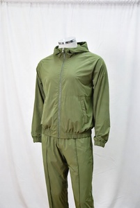 Custom Manufacturer Windbreaker Sweat Suit Streetwear Nylon Cargo Pants and Casual Shirts Nylon <b>Tracksuit</b> With Side Snap Button - Product Image 6