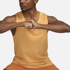 2023 Custom Sportswear Gym Tank Top Men Breathable Undershirt 100% Cotton Eco-Friendly Private <b>Label</b> Sleeveless Workout Top - Product Image 6