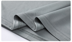 เสื้อยืดผู้ชายแขนสั้นแห้งเร็วเสื้อกีฬาเสื้อโค้ชฟิตเนสเสื้อถักระบายอากาศสำหรับผู้ชาย - Product Image 4