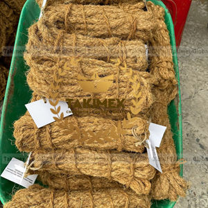 100% Natural Brown Coconut Twine Coir Fiber <b>Rope</b> Environmentally Friendly <b>Packaged</b> in Coil - Product Image 1