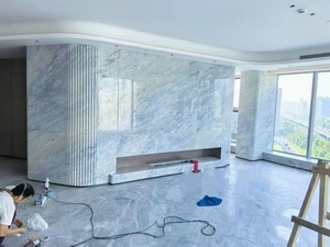 Quarzit, precio de fabricante, retroiluminado, azul, Roma, cuarcita, losa, tocador, encimera, Panel de pared, <span class=keywords><strong>Brasil</strong></span>, cristal azul, piedra Natural - Product Image 2