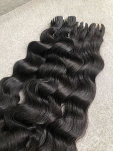 Trames de cheveux de vague de corps cambodgienne Remy de luxe 100% extensions de cheveux bruts humains - Product Image 4