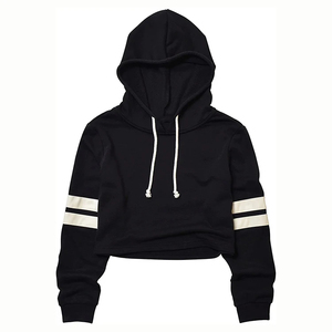 Custom Women's <b>Crop</b> <b>Top</b> Hoodie Casual Women's <b>Hoodies</b> Pullover Cropped <b>Top</b> Hoodie for Woman's Wear OEM Service And Design - Product Image 2