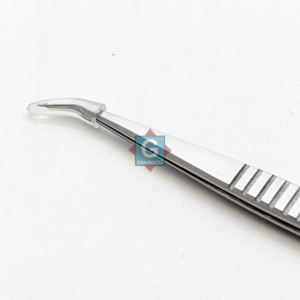 แหนบต่อขนตาทำจากสแตนเลสปลายบางป้องกันไฟฟ้าสถิตย์ทนทานสำหรับการต่อขนตาด้วยกันลื่น - Product Image 6