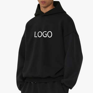 Sudadera con capucha de algodón de alta calidad 2025 gran oferta de algodón polar Sudadera con capucha de gran tamaño cómoda suave y elegante sudaderas con capucha para hombre - Product Image 4