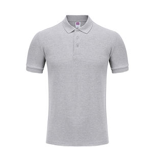 Polo pour homme et femme 100% coton, polo à manches courtes en tricot à col roulé pour homme, chemise unie - Product Image 1
