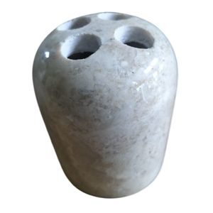 Porte-brosse à dents de salle de bain moderne, luxueux, écologique, fabriqué en pierre de marbre naturelle de haute qualité, fait à la main en Indonésie - Product Image 3