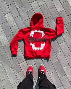 เสื้อมีฮู้ดลายปักลายสตรีทแวร์เสื้อฮู้ดสวมหัวทรงโอเวอร์ไซส์กำหนดได้เอง - Product Image 6