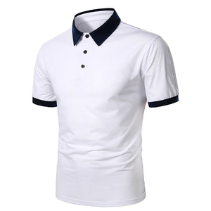Nouveau design en gros col rabattu 200 GSM salopette à manches courtes pour hommes polo de haute qualité - Product Image 3