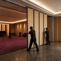 Cloison mobile pour complexe de casino et de divertissement avec rail dissimulé pour les projets de salles d'événements