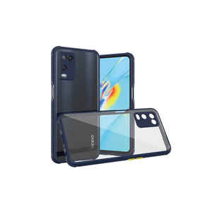 Étui de protection en silicone de qualité supérieure OYO Kaff Series pour Oppo A54 4G, coque arrière antichoc avec fonction anti-traces de doigts, bleu marine - Product Image 1