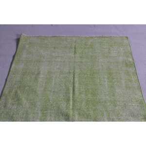 พรมวินเทจขนาด 3.7x6.9 ฟุต สีเขียวสไตล์ตะวันตกเฉียงใต้แบบตุรกี - Product Image 4