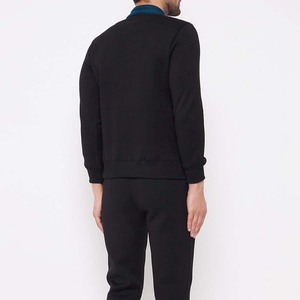 Conjunto de chándal con capucha y cremallera de bloque de Color ligero para hombre, ropa de calle de invierno, chándal, cierre de cordón transpirable, estampado 2 en 1 - Product Image 5
