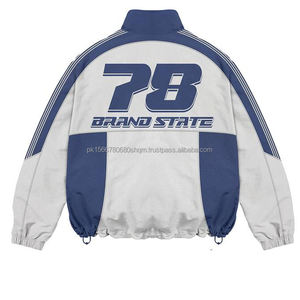 2025New grande taille en gros contraste couleur coupe-vent ensemble hommes haute qualité imperméable deux pièces coupe-vent ensemble pour homme - Product Image 4