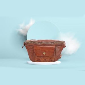 กระเป๋าคาดเอวหนังแท้สำหรับทุกเพศพร้อมซิปปิดดีไซน์ทันสมัยสำหรับเด็กหญิงและเด็กชาย - Product Image 6