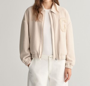 Versity <b>Jackets</b> <b>White</b> for <b>Men</b> Custom Plain Fleece 100% Polyester Winter Lettermen Varsity <b>Jacket</b> Quick Dry Breathable Windproof - Product Image 4