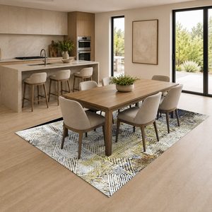 <b>RUGS</b> DEPOT LXDP-0960 Wholesale Multicolor Neutral Contemporary Abstract Digital Printed Machine Washable Chenille <b>Rug</b> <b>Non</b> <b>Slip</b> - Product Image 4