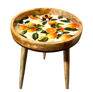 Citrus Grove stool โต๊ะข้างเตียงทำจากไม้ธรรมชาติเก้าอี้ขั้นบันไดทำจากไม้จริงทรงกลมขาห้องนั่งเล่นไม้แบบถอดออกได้สำหรับขาตั้ง - Product Image 2