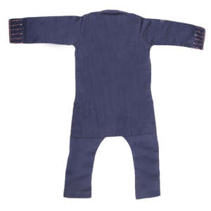 <b>Boys</b> Embroidered <b>Kurta</b> Shalwar Suit - Navy Blue - Product Image 5
