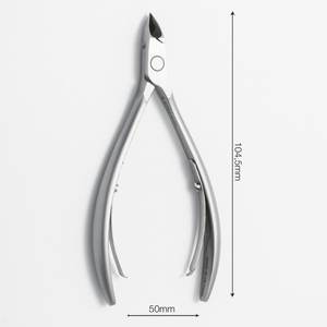 Instruments de beauté couleur grise passivation plaqué acier inoxydable Nghia pinces à cuticules professionnelles OEM disponible CL.205 - Product Image 2