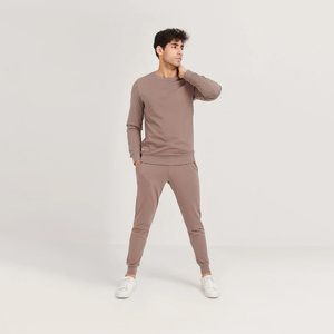 Survêtement décontracté personnalisé pour hommes sweat à capuche taille haute jogger décoration en dentelle vente en gros de 2 pièces de tissu sweat à capuche - Product Image 4