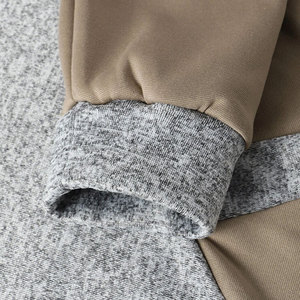 เสื้อฮู้ดผู้ชายแบบสวมหัวผ้าฟลีซ,เสื้อแบบเรียบมีฮู้ดติดโลโก้ของตัวเอง - Product Image 5