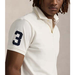 Camisa Polo Personalizada para Hombre, Cuello con Botones, Corte Ajustado, Estilo Retro, Verano, Moda, Negocios, con Elástico y Cintura Ajustada - Product Image 3