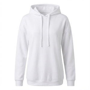 High Quality <b>Women</b> <b>Hoodie</b> In <b>White</b> Color Winter <b>Hoodie</b> Available In All Standard Sizes And Beautiful Color Combination - Product Image 1